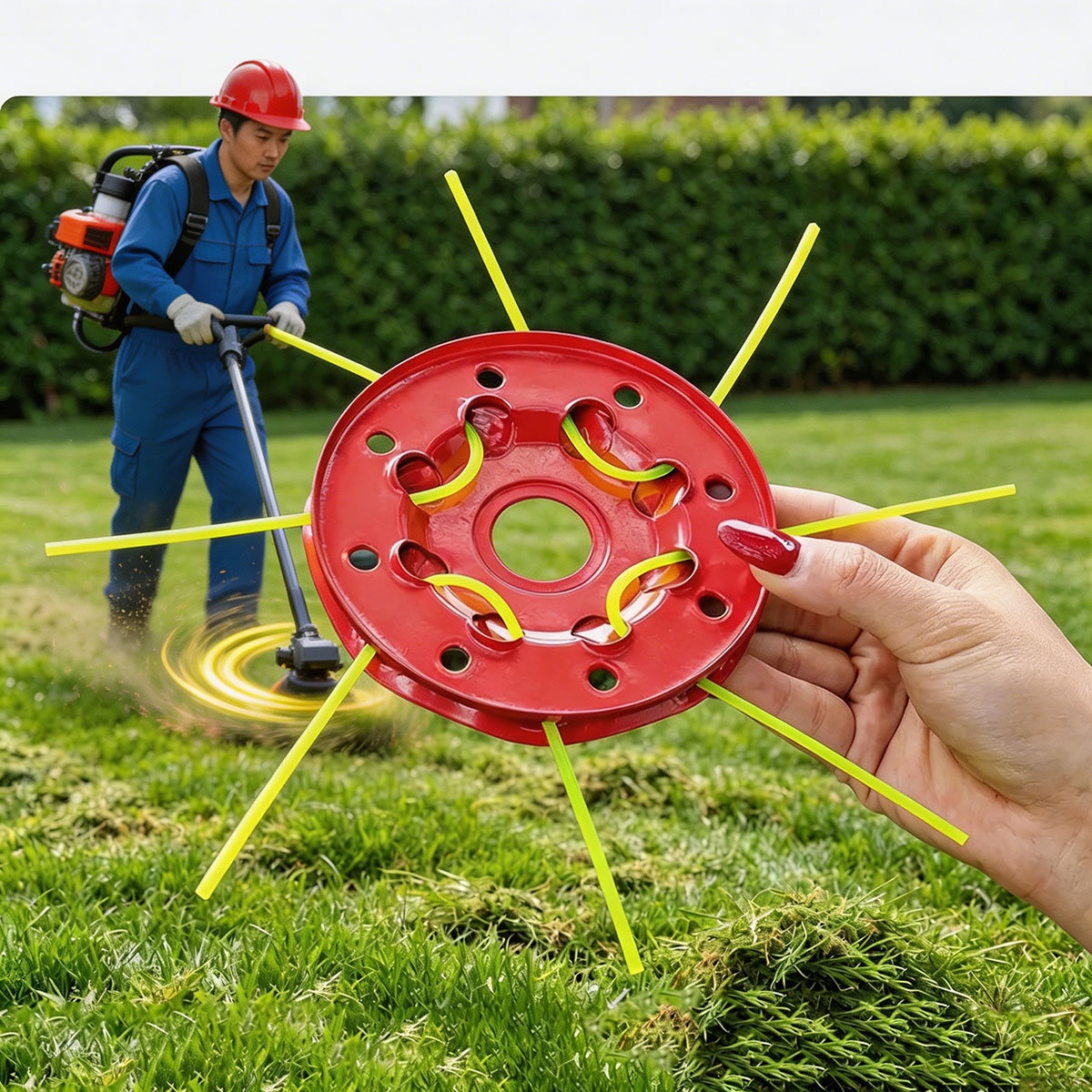 Smart Garden Edging - Cabezal de desbrozadora de hierro de