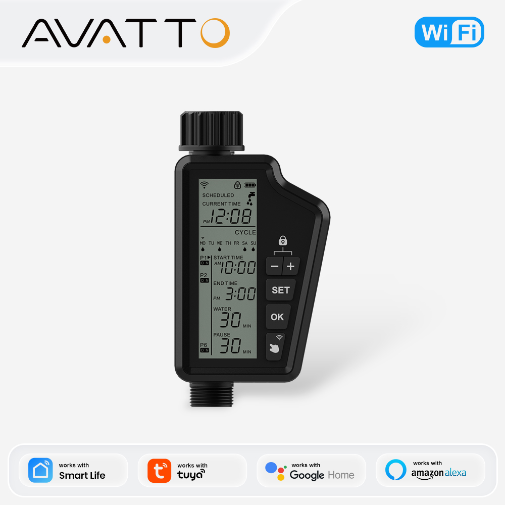 Smart Garden Tap - AVATTO Tuya WIFI Temporizador de riego