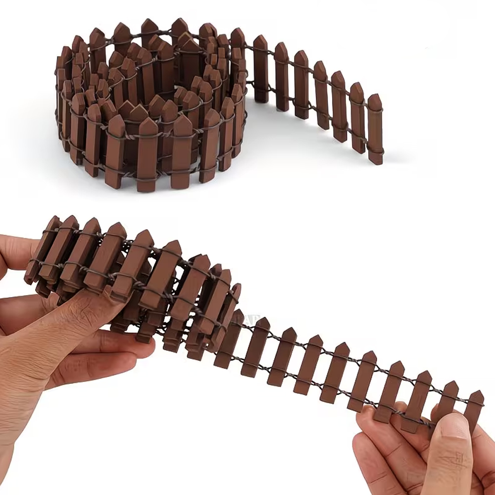 Smart Garden Edging - Mini set de vallas de madera,