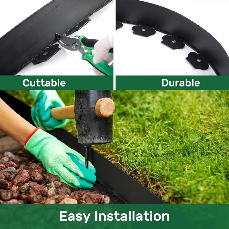 Divisor de borde negro con bor - Smart Garden Edging reseña y precio