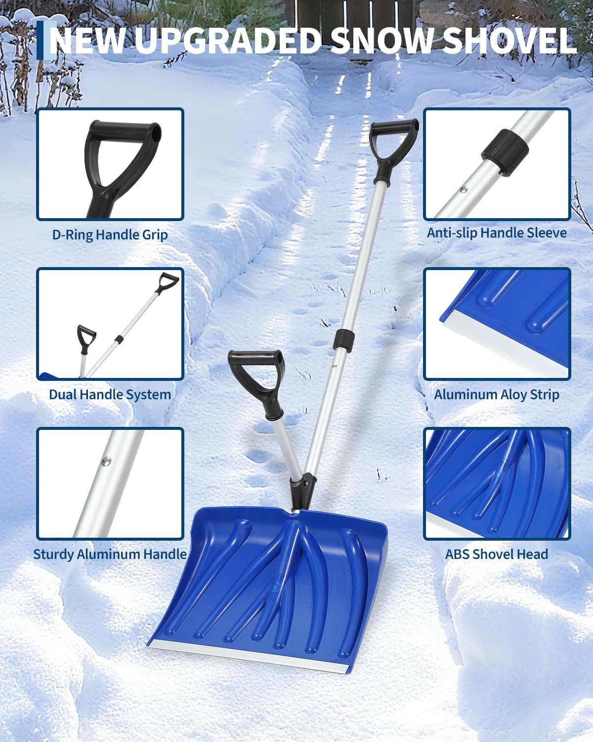 Pala de nieve ergonómica con m - Smart Garden Edging reseña y precio